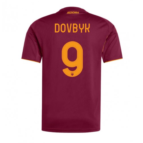 Maglia Calcio AS Roma Artem Dovbyk #9 Prima Divisa 2025-26 Manica Corta